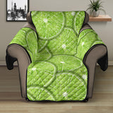 Slices of Lime pattern Recliner Cover Protector