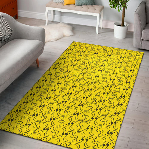 Duck Toy Pattern Print Design 02 Area Rug