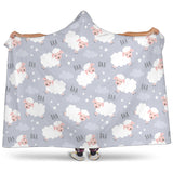 Sweet Dreams Sheep Pattern Hooded Blanket