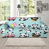Cute Baby Panda Pattern Sofa Slipcover