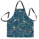 Butterfly Leaves Pattern Adjustable Apron