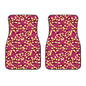 Popcorn Pattern Print Design 02 Front Car Mats