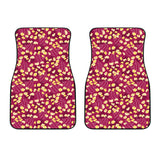 Popcorn Pattern Print Design 02 Front Car Mats