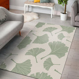 Ginkgo Leaves Pattern Area Rug