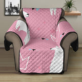 Llama Alpaca pink background Recliner Cover Protector