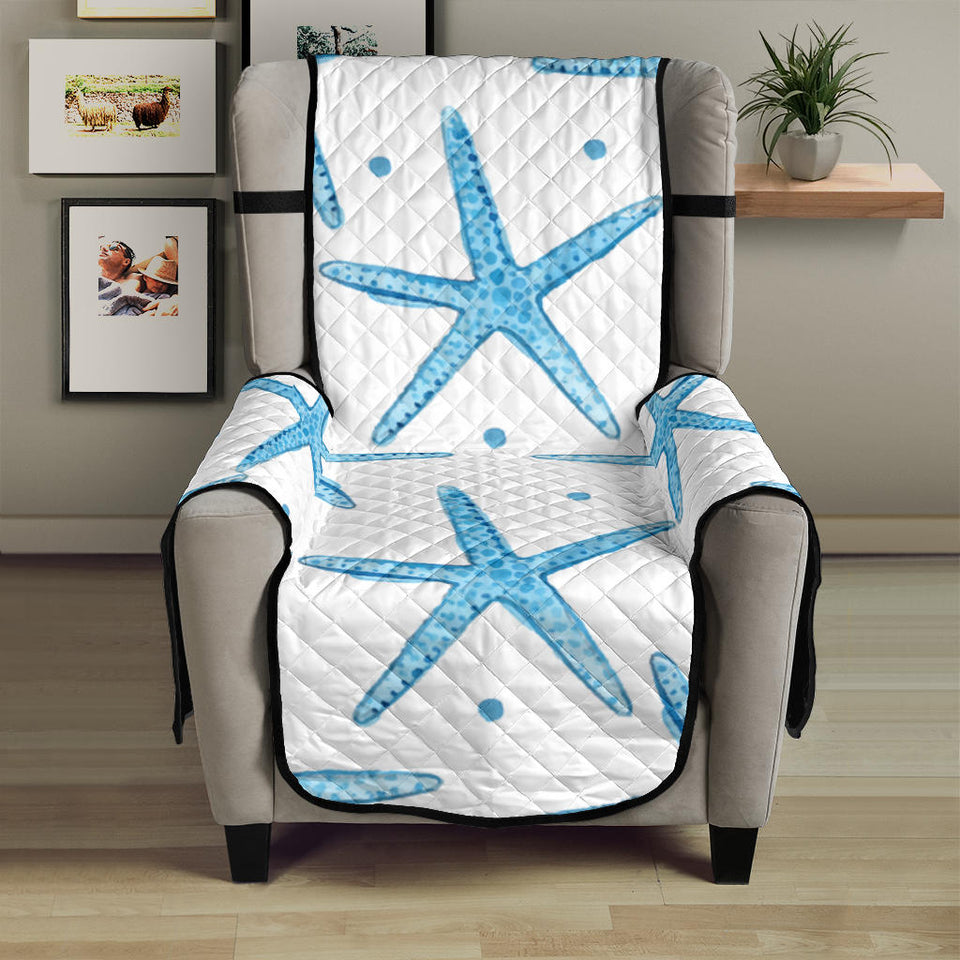 Watercolor starfish pattern Chair Cover Protector