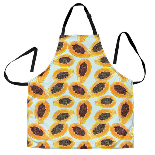 Watercolor Papaya Pattern Adjustable Apron