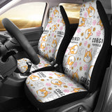 Corgi Dog Pattern Universal Fit Car Seat Covers