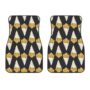 French Fries Dark Background Front Car Mats
