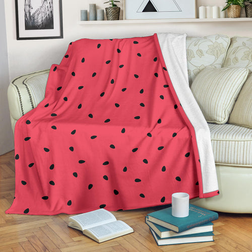 Watermelon Texture Background Premium Blanket