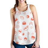 Sushi pattern Women Racerback Tank Top