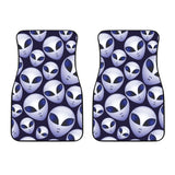 Alien Pattern Print Design 01 Front Car Mats