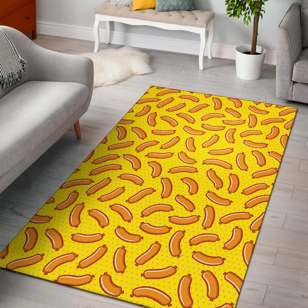 Sausage Pattern Print Design 01 Area Rug