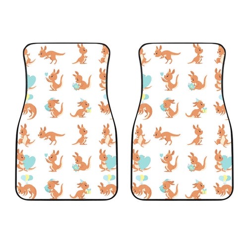 Cute Kangaroo Pattern Front Car Mats