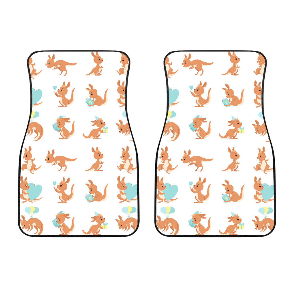 Cute Kangaroo Pattern Front Car Mats