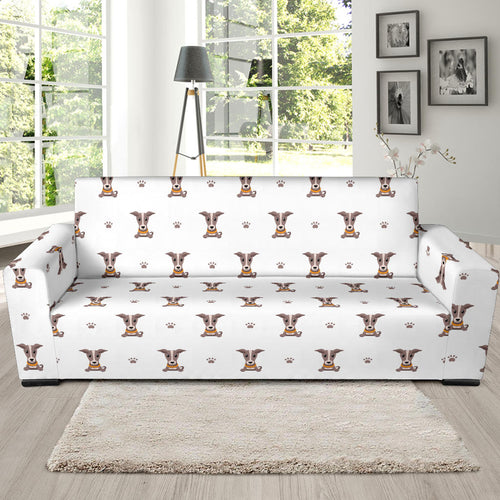 Greyhound Pattern Print Design 05 Sofa Slipcover