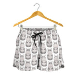 Hippopotamus Pattern Print Design 05 Women Shorts
