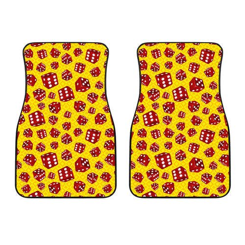 Dice Pattern Print Design 04 Front Car Mats