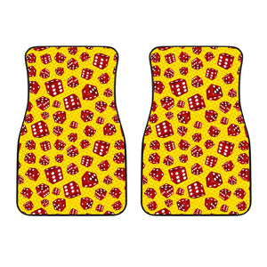Dice Pattern Print Design 04 Front Car Mats