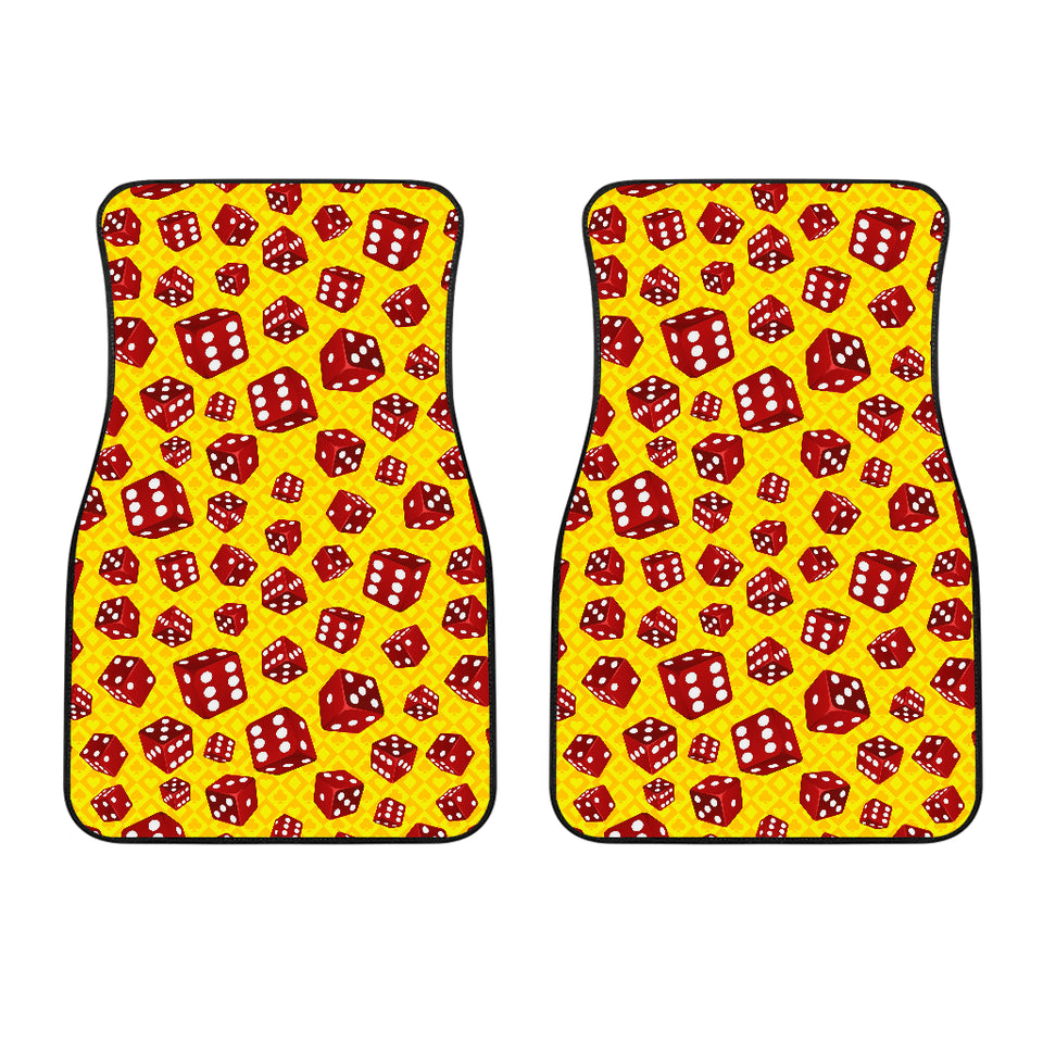 Dice Pattern Print Design 04 Front Car Mats