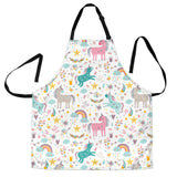 Colorful Unicorn Pattern Adjustable Apron