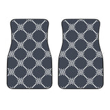 Nautical Steering Wheel Rope Pattern Front Car Mats