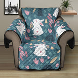Cute rabbit pattern Recliner Cover Protector