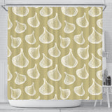 Garlic Design Pattern Shower Curtain Fulfilled In US