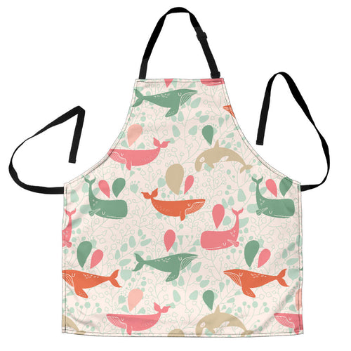 Cute Whale Pattern Adjustable Apron