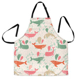 Cute Whale Pattern Adjustable Apron