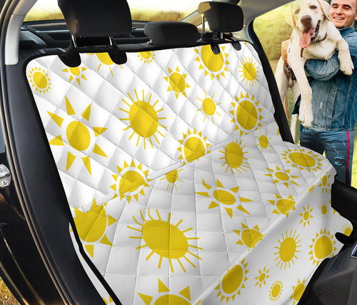 Sun Pattern Dog Car Seat Covers