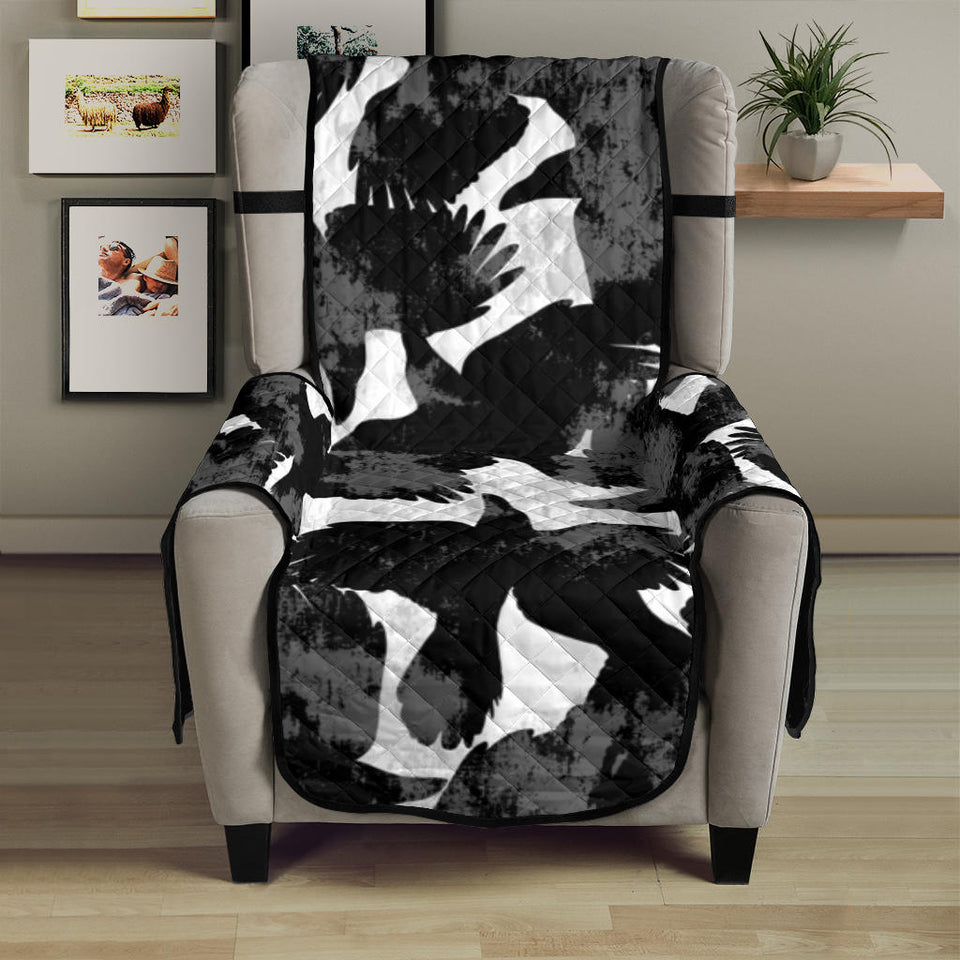 Crow illustration pattern Chair Cover Protector