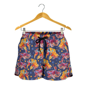 Goldfish Pattern Print Design 05 Women Shorts