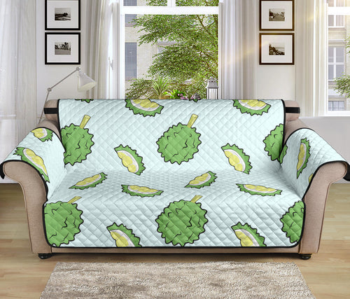Durian pattern blue background Sofa Cover Protector