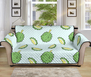 Durian pattern blue background Sofa Cover Protector