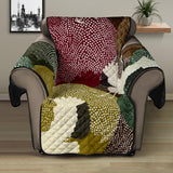 Japanese cranes flying forest dot pattern Recliner Cover Protector