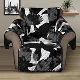 Crow illustration pattern Recliner Cover Protector