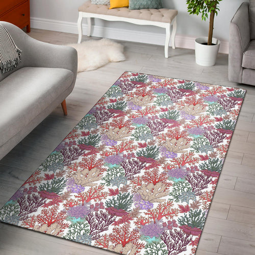 Coral Reef Pattern Print Design 03 Area Rug