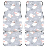 Sweet Dreams Sheep Pattern Front And Back Car Mats