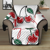 Hand drawn cherry pattern Recliner Cover Protector