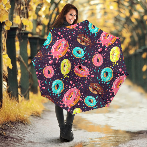 Colorful Donut Glaze Pattern Umbrella