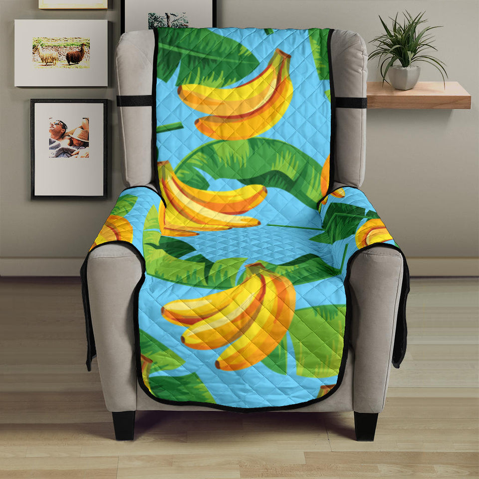 banana leaves banana design pattern Chair Cover Protector