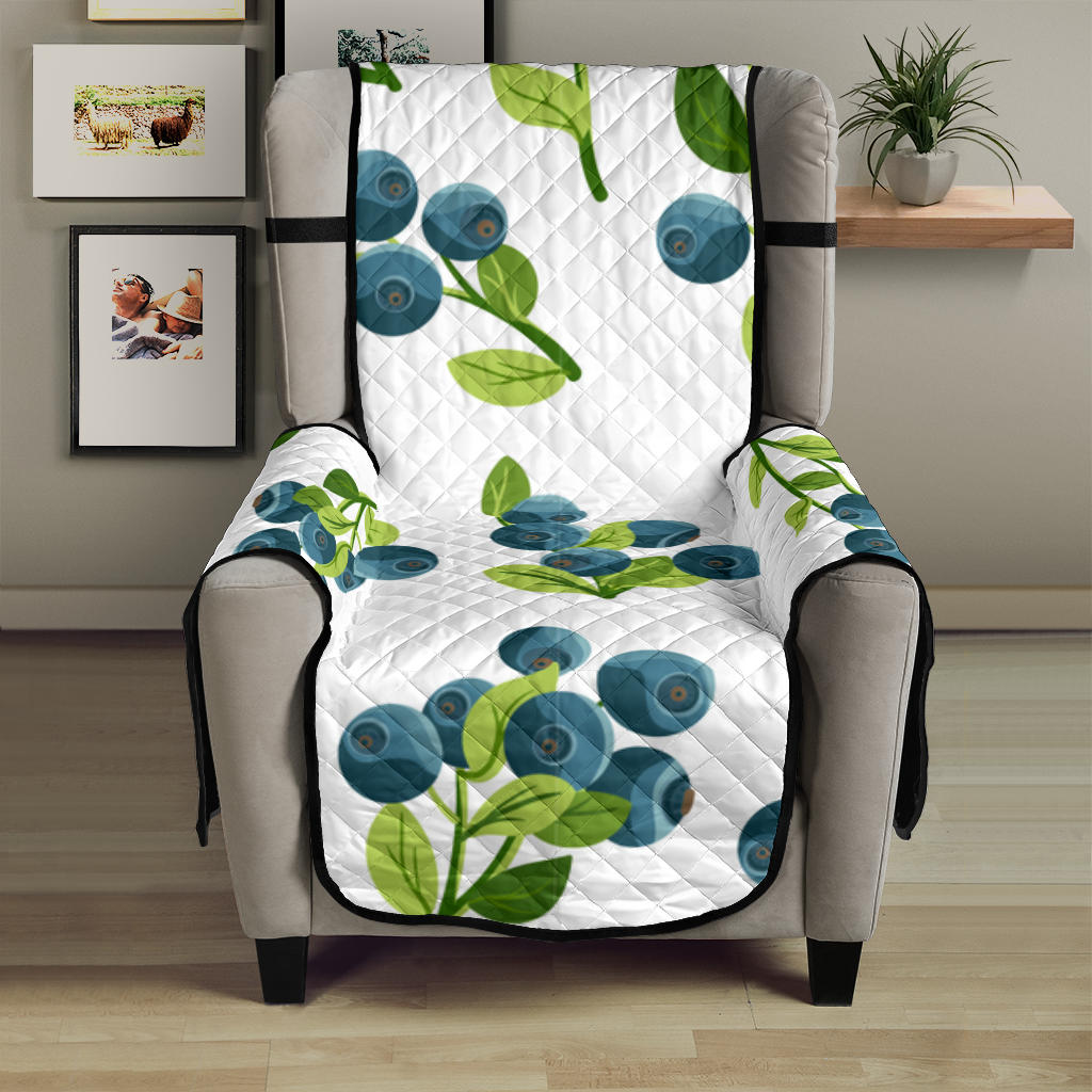 blueberry white background Chair Cover Protector