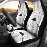 Polar Bears Star Poka Dot Pattern  Universal Fit Car Seat Covers