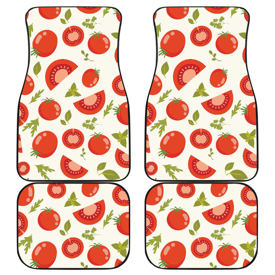 Tomato Pattern Front And Back Car Mats
