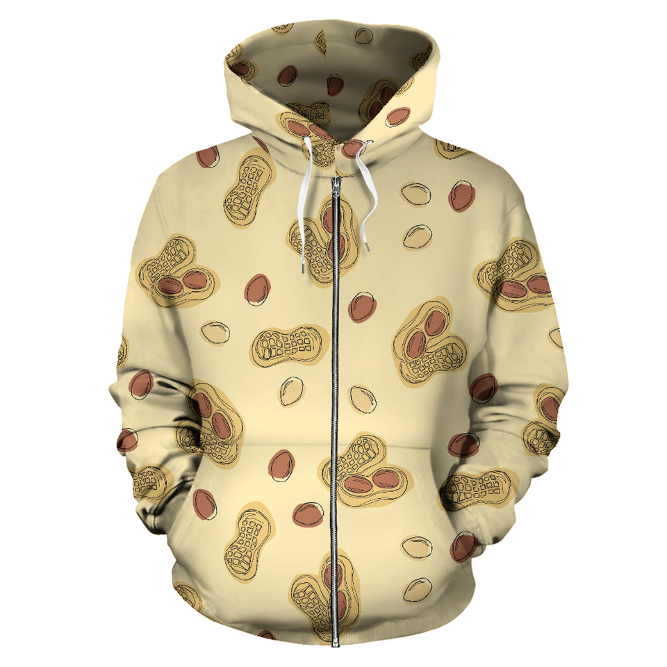 Peanuts Design Pattern Zip Up Hoodie