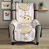 cute owl leaf Chair Cover Protector