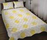 hand drawn sun pattern Quilt Bed Set