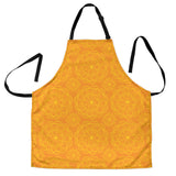 Orange Traditional Indian Element Pattern Adjustable Apron