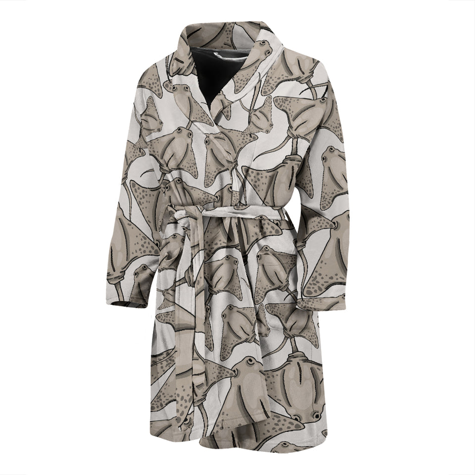 Stingray Pattern Print Design 05 Men's Bathrobe